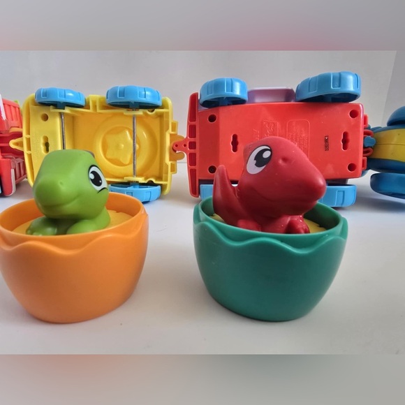 Tomy Toomies Jurassic World Chase & Roll Raptors + Dino Rescue Ranger Lot - Picture 16 of 16